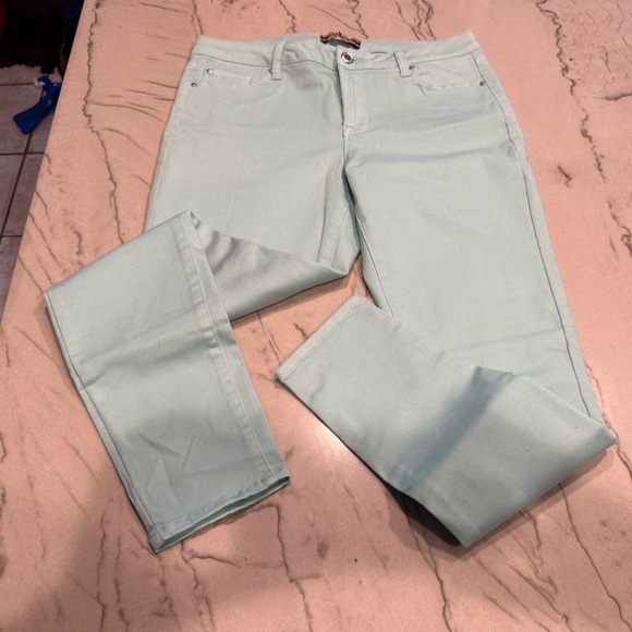 Makers of True Originals Denim - Makers of True Originals Mint Green Skinny Jeans Size 31 Pastel Stretch
